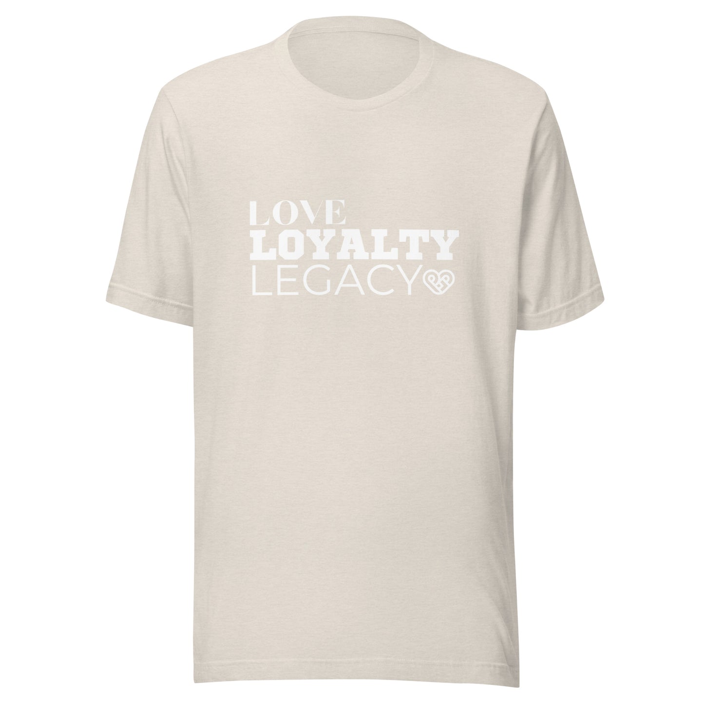 LOVE LOYALTY LEGACY STACK Unisex t-shirt