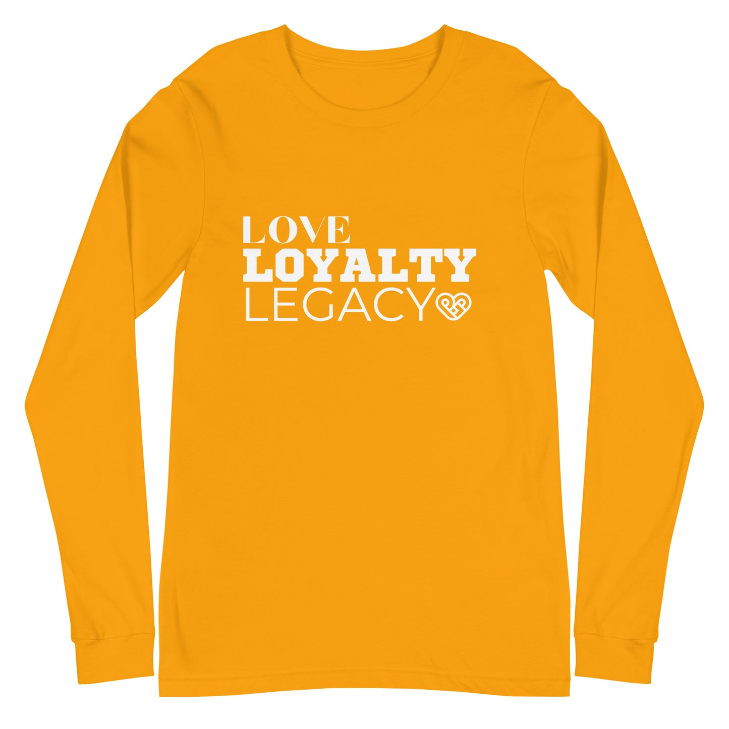 LOVE LOYALTY LEGACY STACK Unisex Long Sleeve Tee