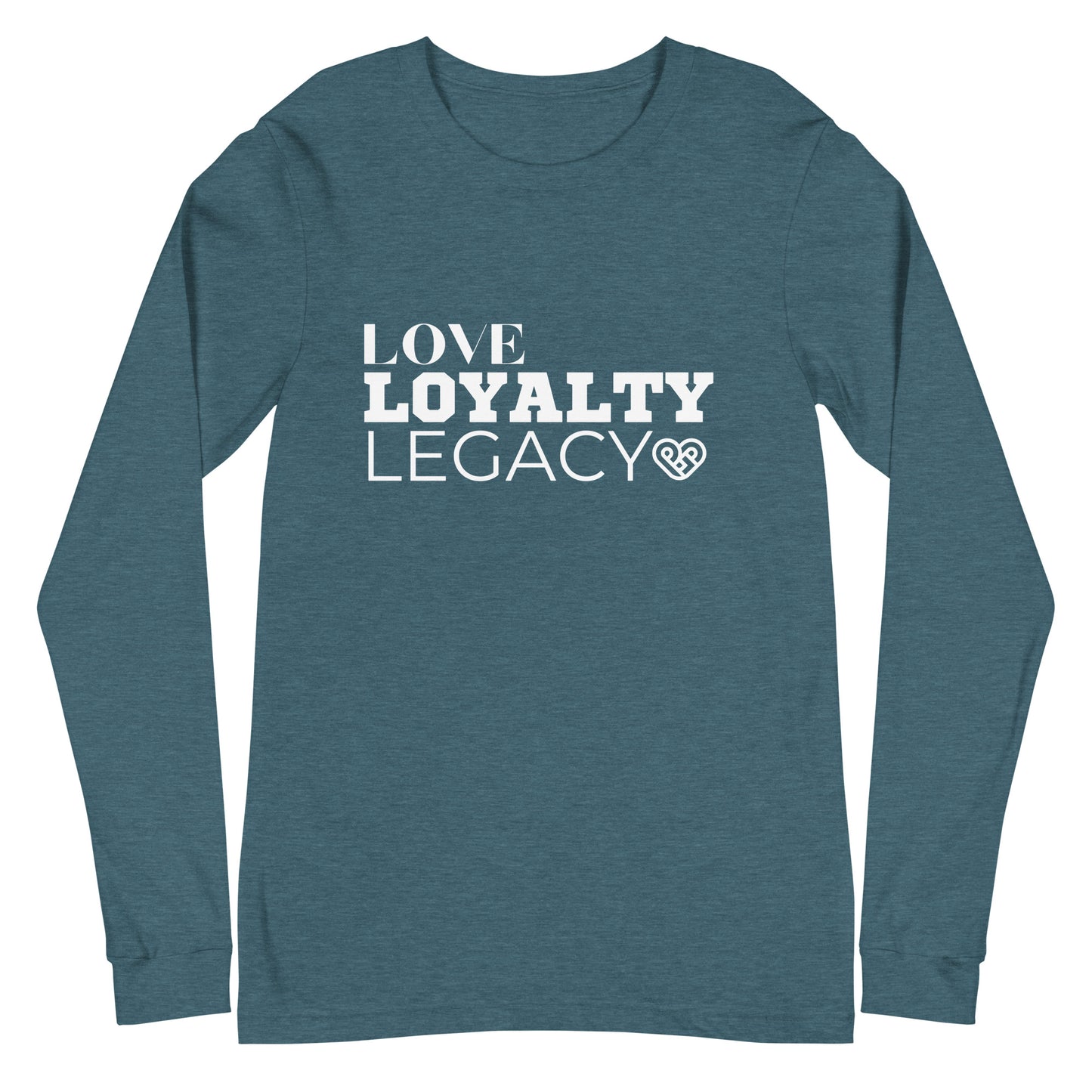 LOVE LOYALTY LEGACY STACK Unisex Long Sleeve Tee