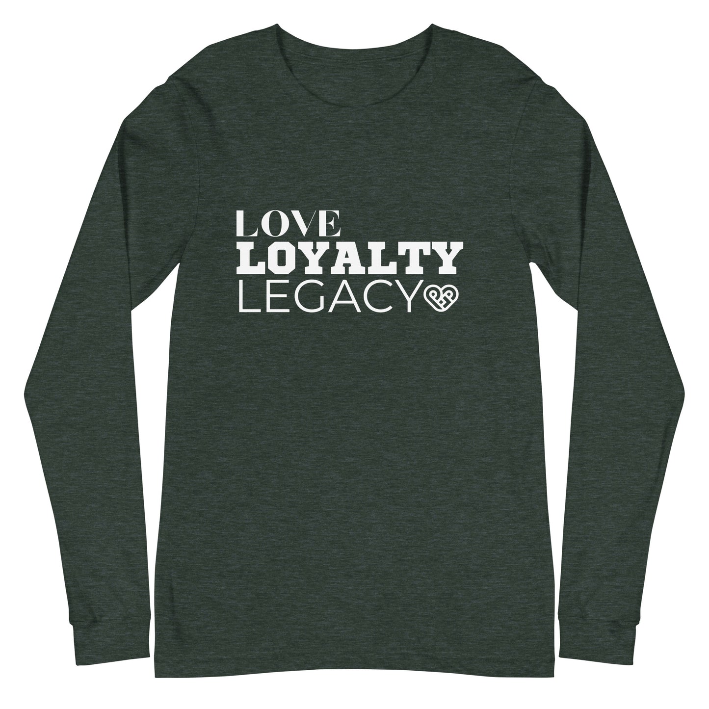 LOVE LOYALTY LEGACY STACK Unisex Long Sleeve Tee