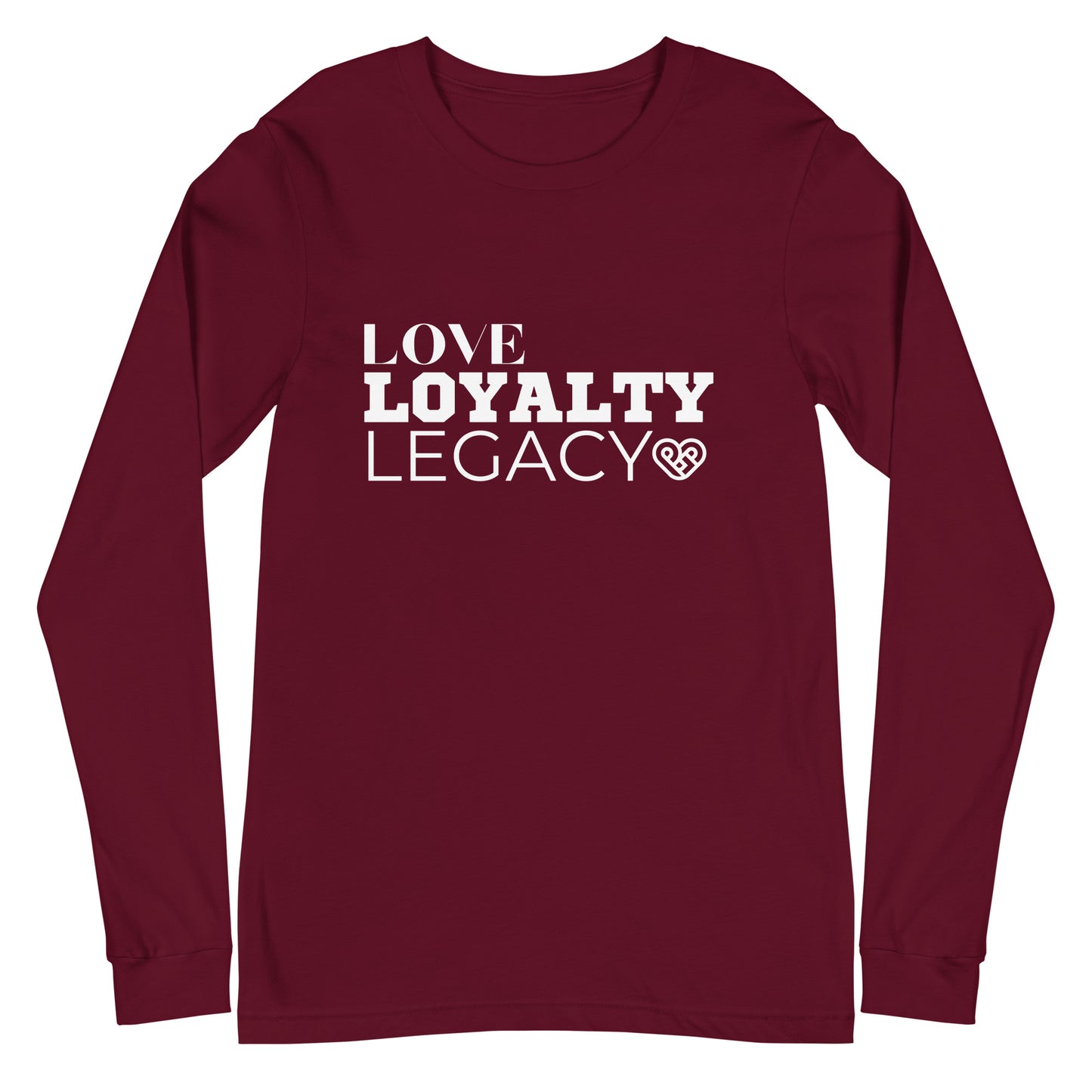 LOVE LOYALTY LEGACY STACK Unisex Long Sleeve Tee