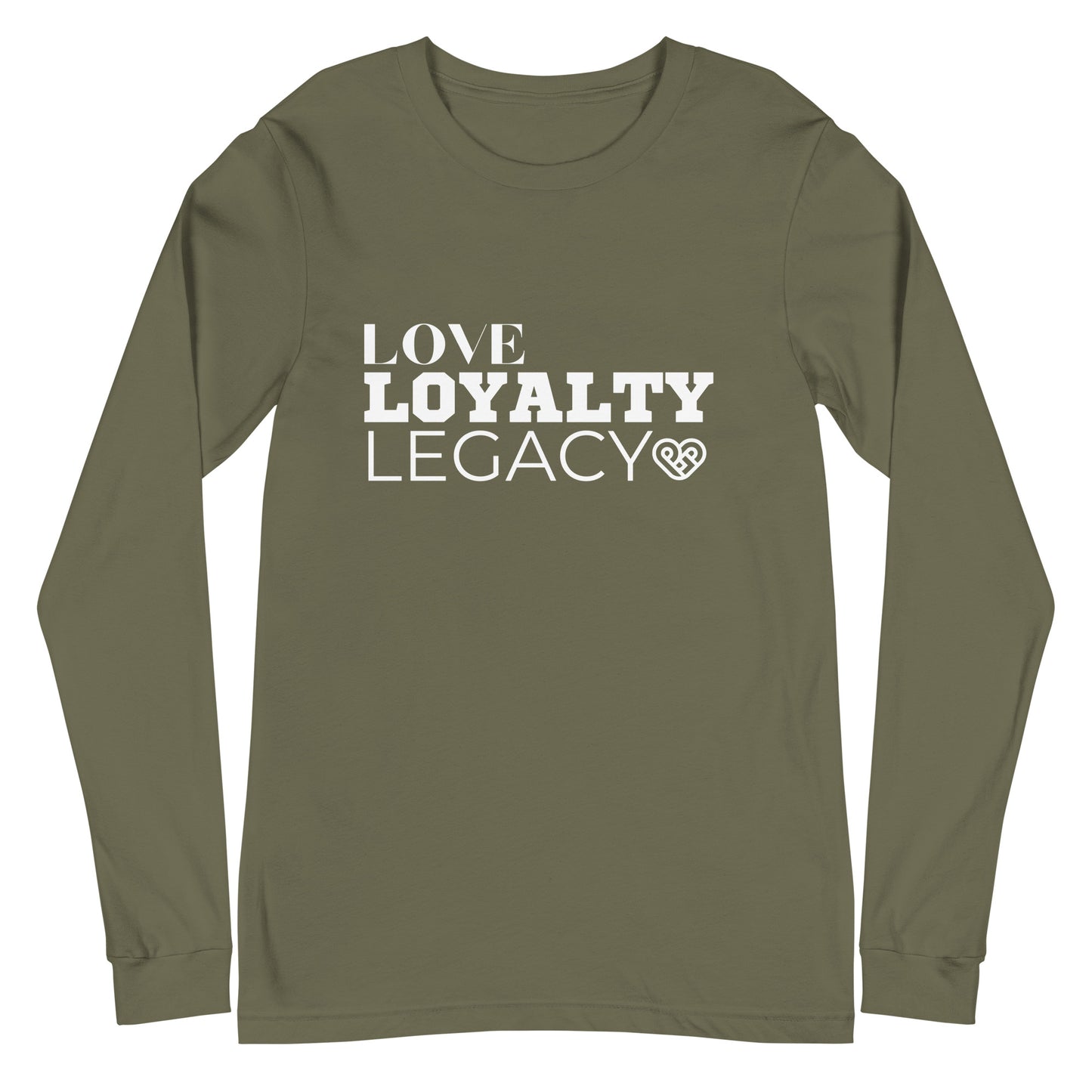 LOVE LOYALTY LEGACY STACK Unisex Long Sleeve Tee