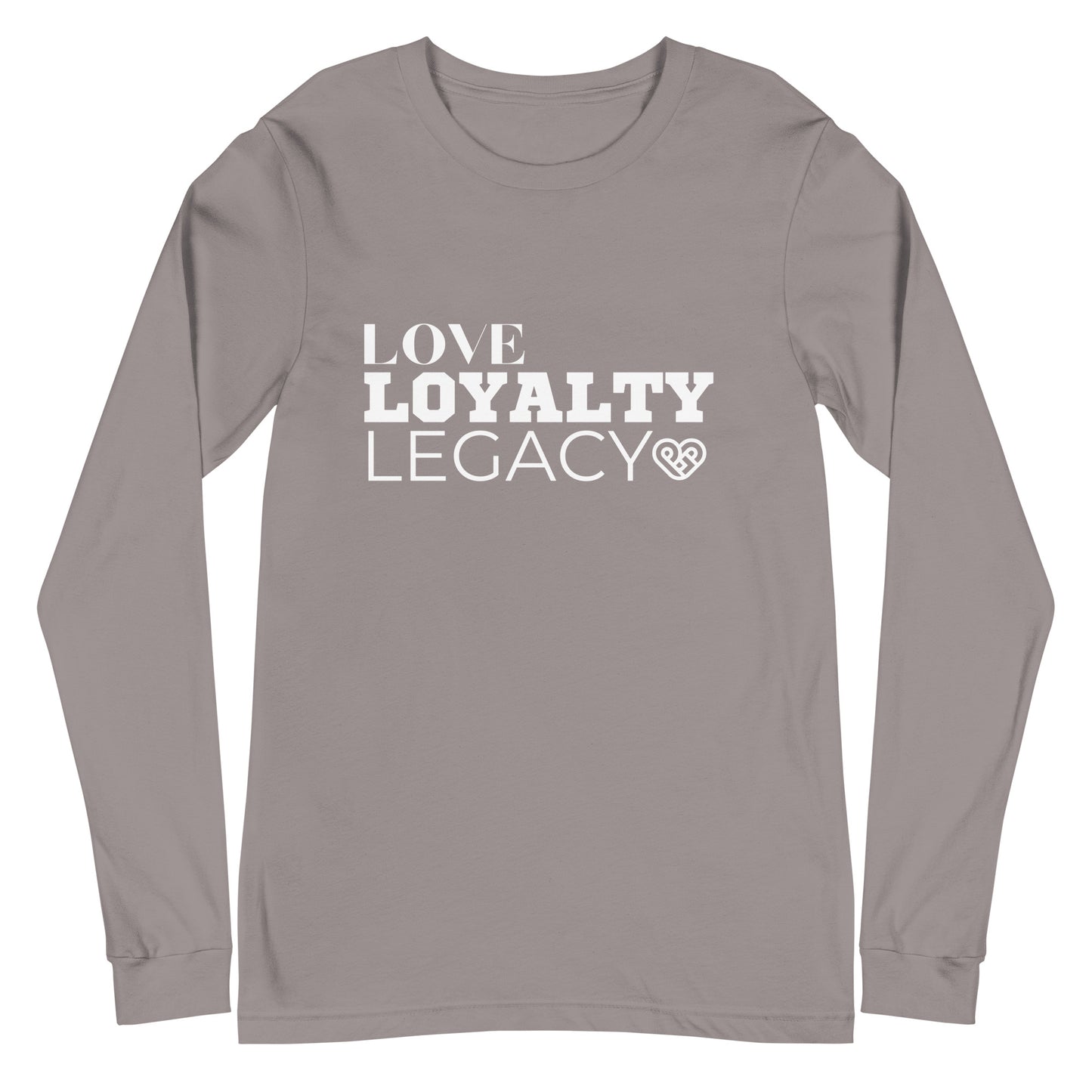 LOVE LOYALTY LEGACY STACK Unisex Long Sleeve Tee