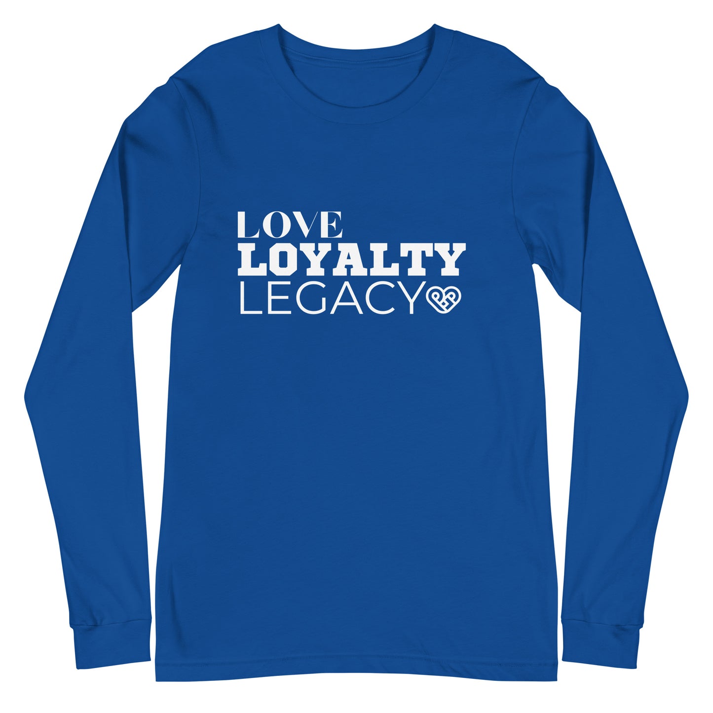 LOVE LOYALTY LEGACY STACK Unisex Long Sleeve Tee