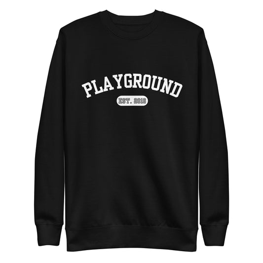 Playground Varsity Print Unisex Premium Sweatshirt