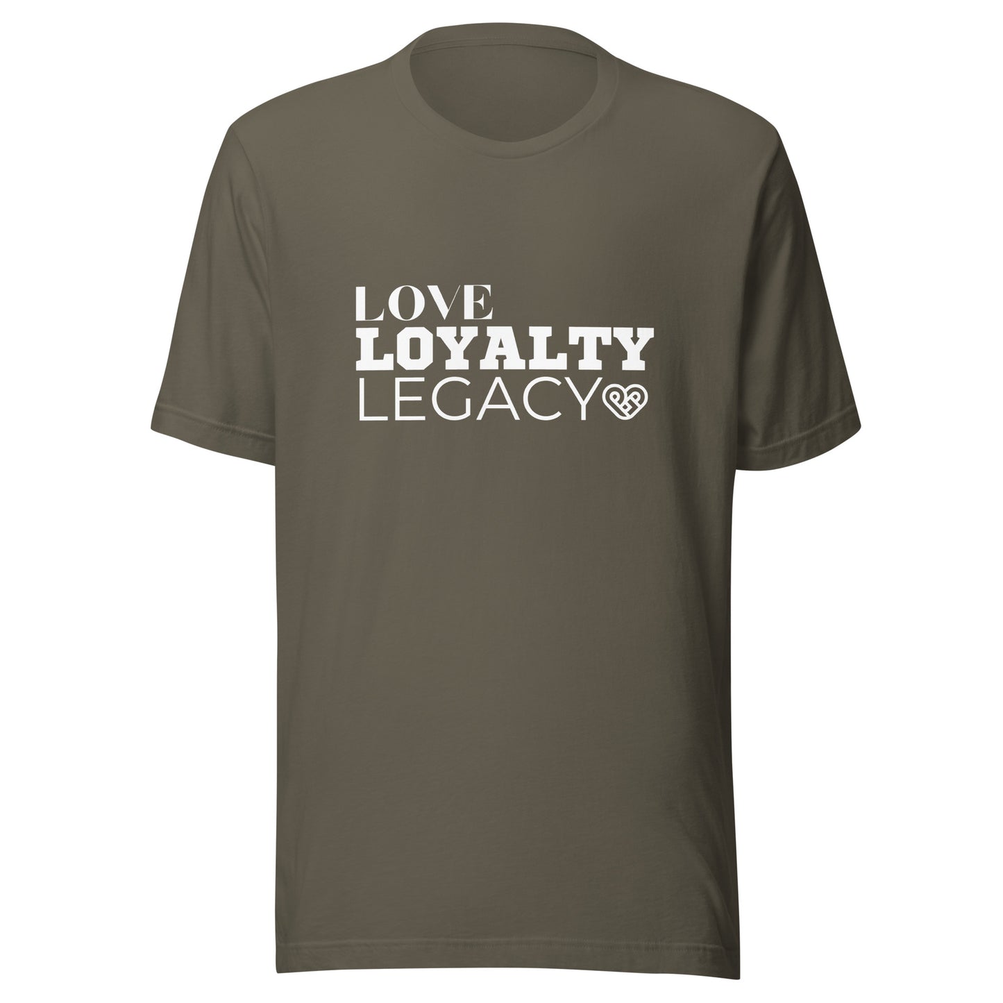 LOVE LOYALTY LEGACY STACK Unisex t-shirt