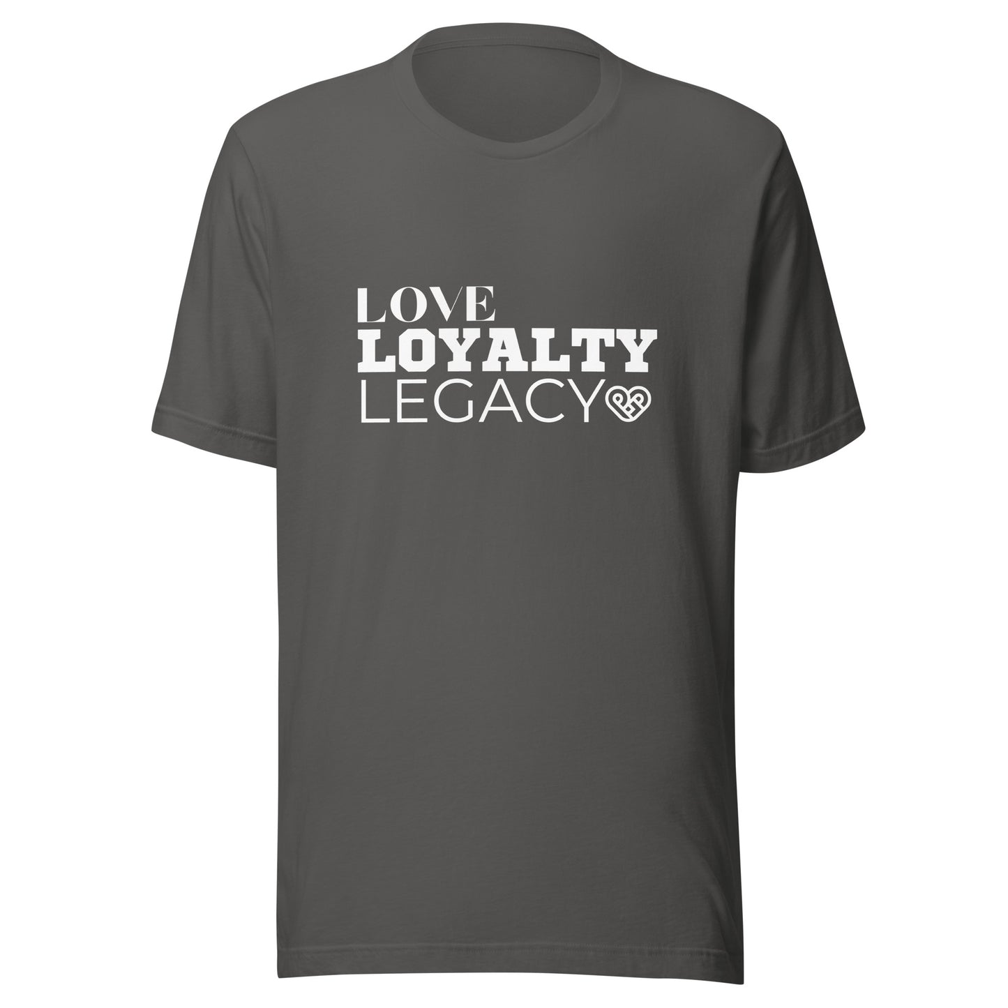 LOVE LOYALTY LEGACY STACK Unisex t-shirt