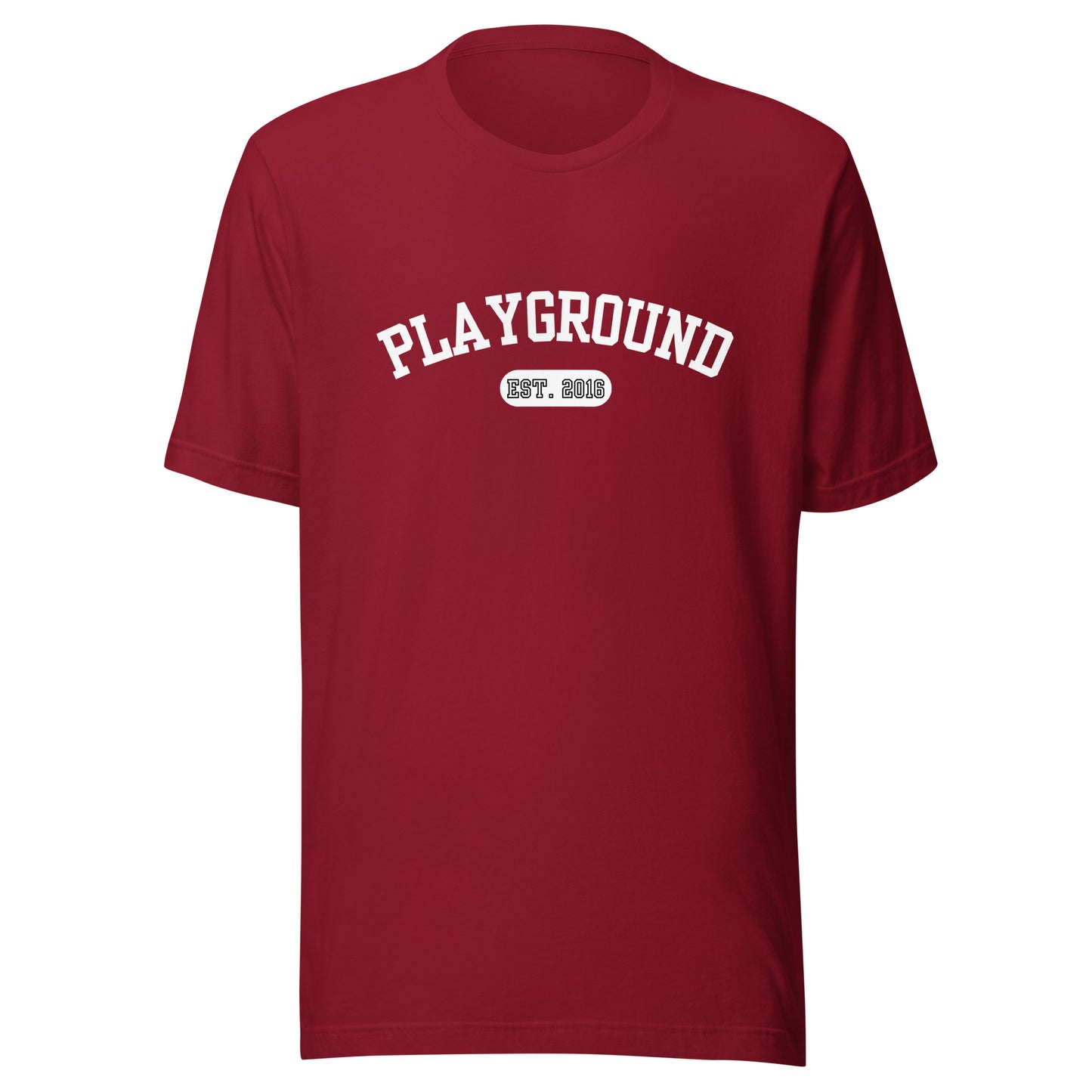 Playground Varsity Print Unisex t-shirt