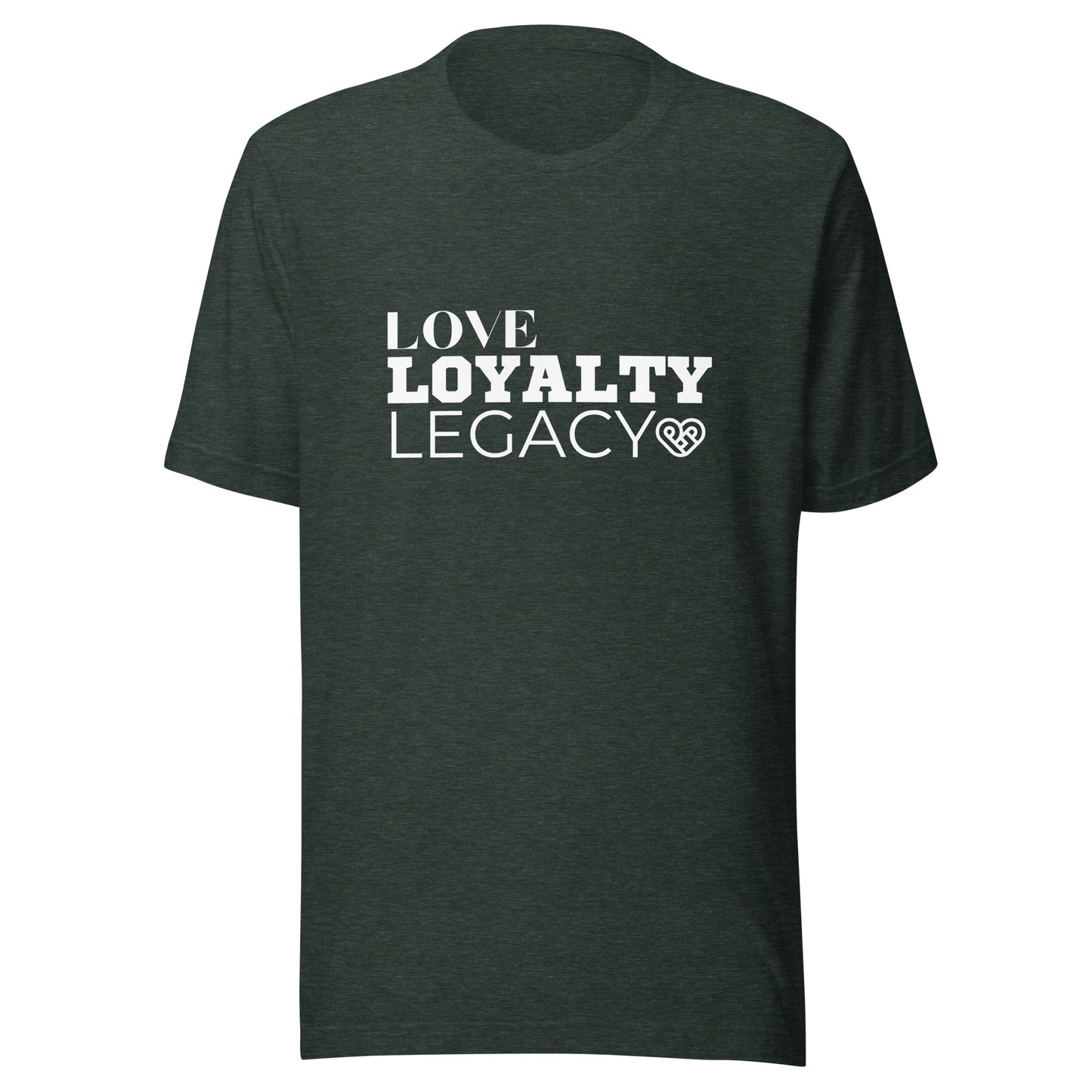 LOVE LOYALTY LEGACY STACK Unisex t-shirt