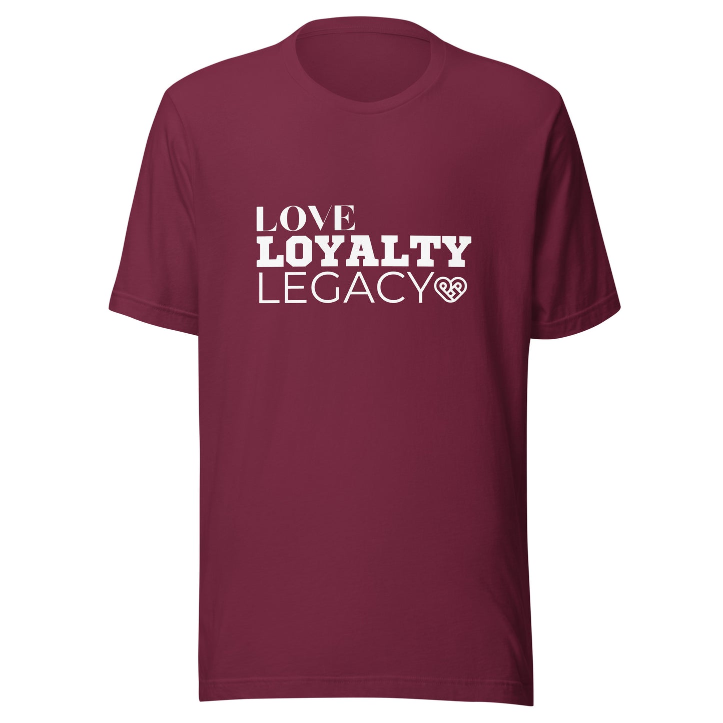 LOVE LOYALTY LEGACY STACK Unisex t-shirt