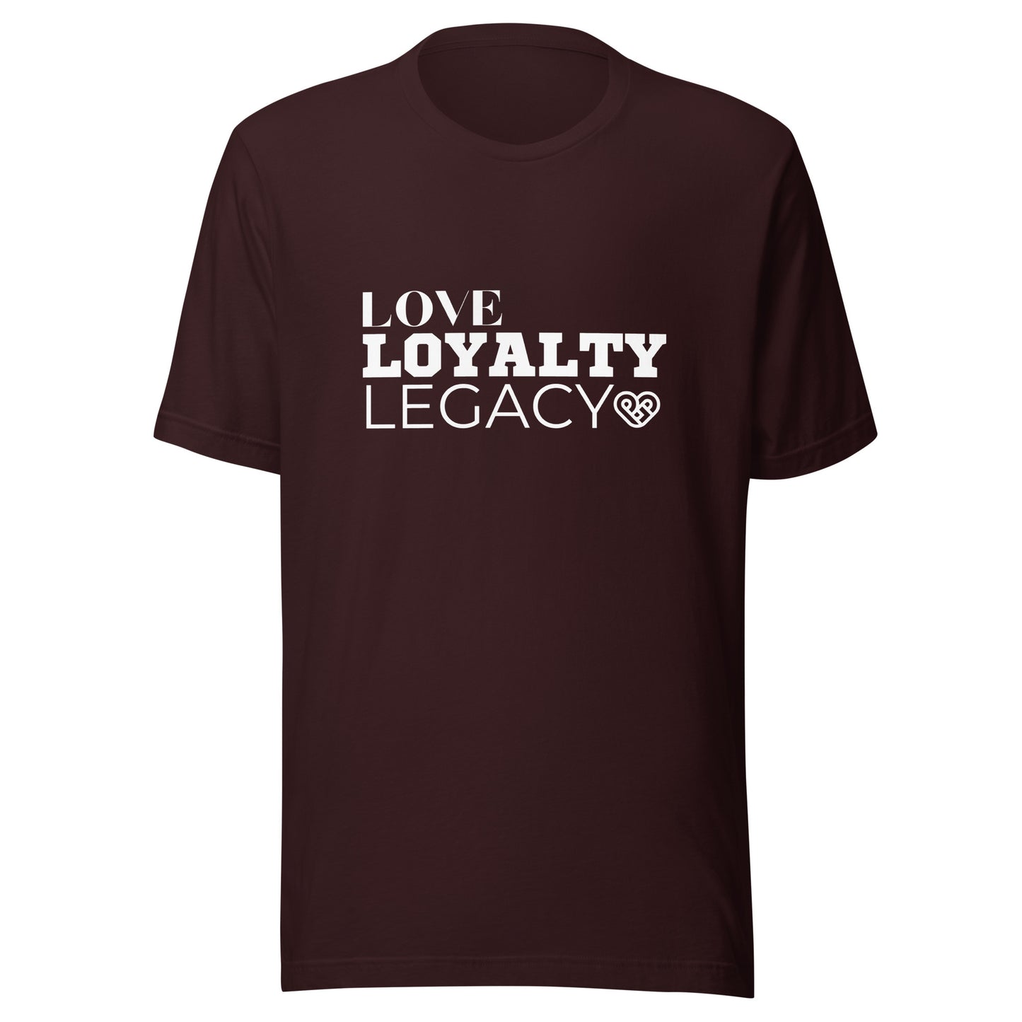 LOVE LOYALTY LEGACY STACK Unisex t-shirt