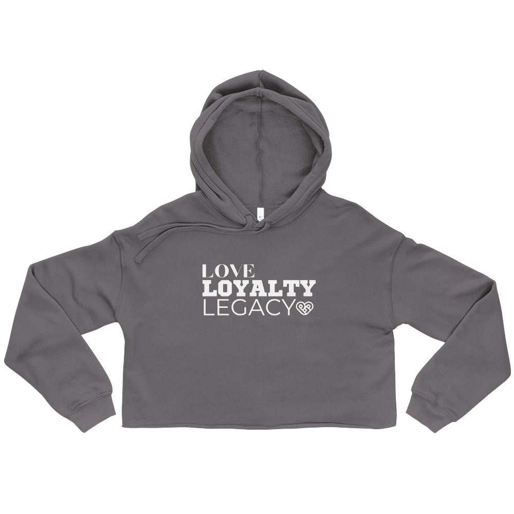 LOVE LOYALTY LEGACY STACK Crop Hoodie