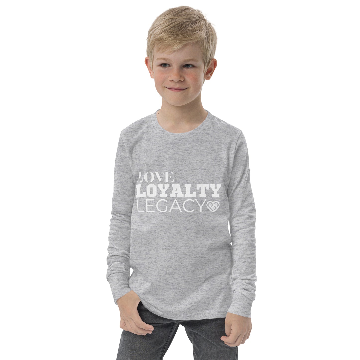 LOVE LOYALTY LEGACY STACK Youth long sleeve tee