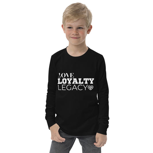 LOVE LOYALTY LEGACY STACK Youth long sleeve tee