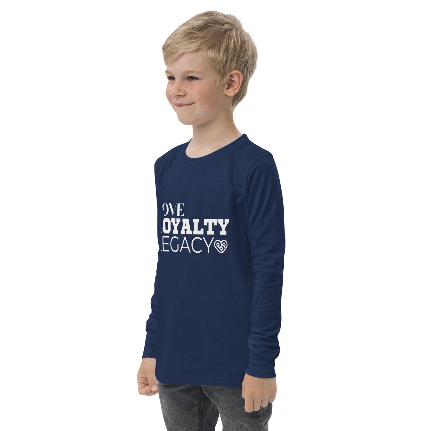 LOVE LOYALTY LEGACY STACK Youth long sleeve tee