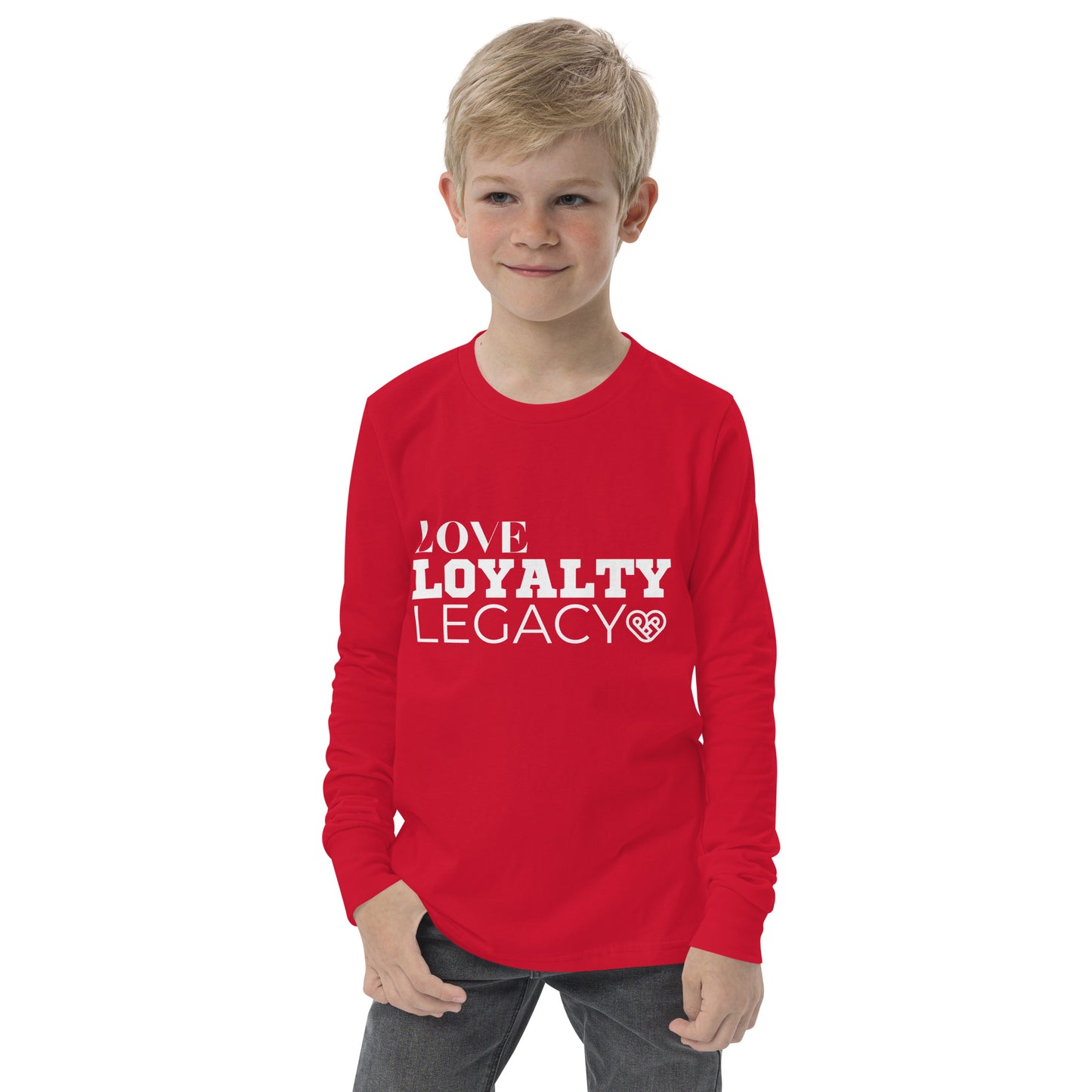 LOVE LOYALTY LEGACY STACK Youth long sleeve tee
