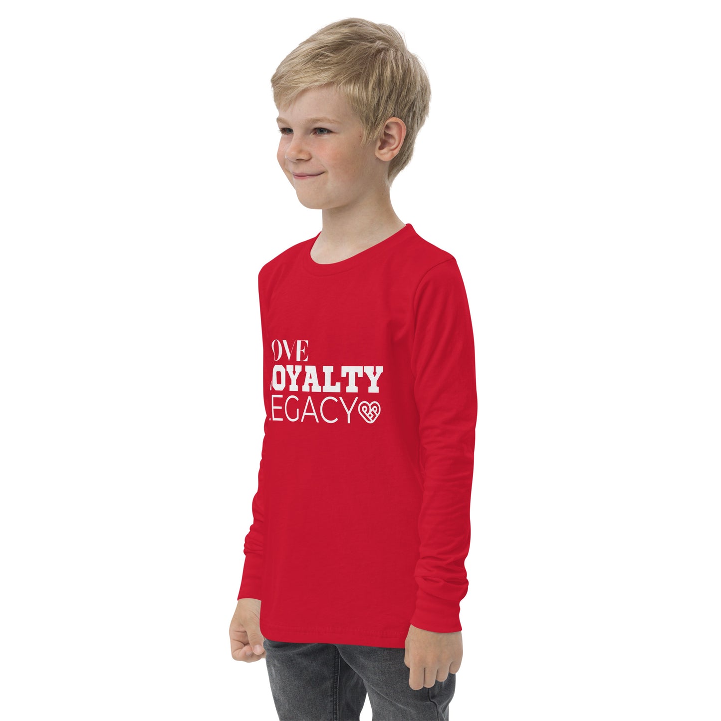LOVE LOYALTY LEGACY STACK Youth long sleeve tee