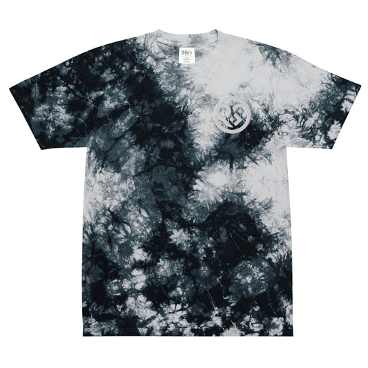 Playground Heart Circle Logo Oversized tie-dye t-shirt